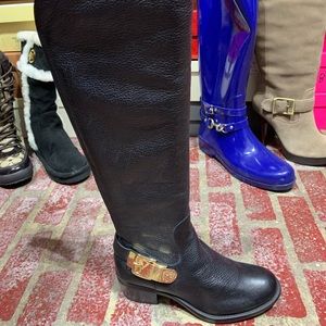Women’s Vince Camuto Black Leather Riding Boots
